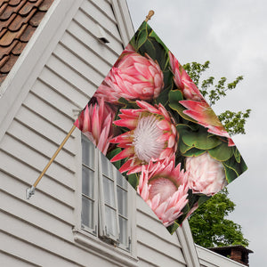 Bunches of Proteas Print House Flag