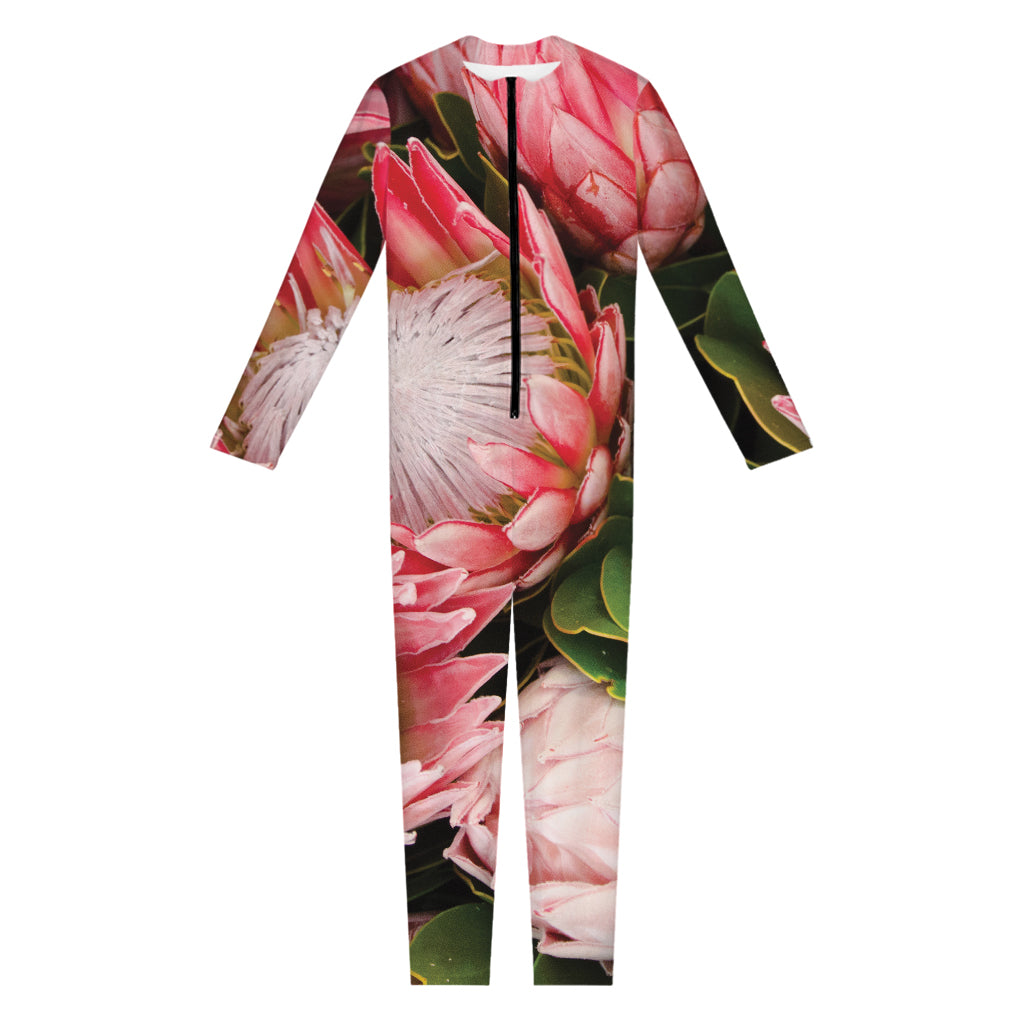 Bunches of Proteas Print Jumpsuit