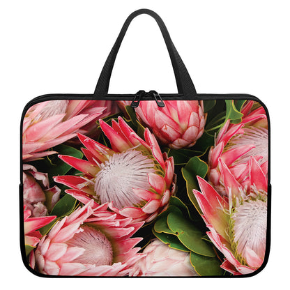 Bunches of Proteas Print Laptop Sleeve With Handle