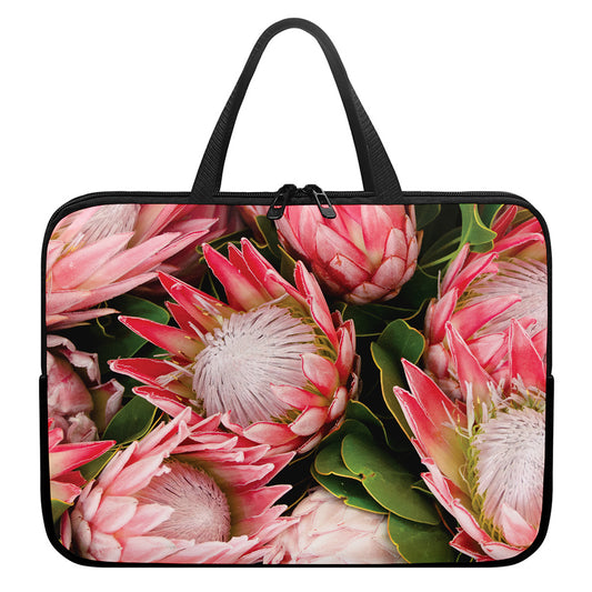 Bunches of Proteas Print Laptop Sleeve With Handle