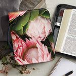 Bunches of Proteas Print Leather Bible Cover