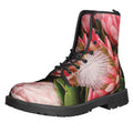 Bunches of Proteas Print Lace-Up Boots