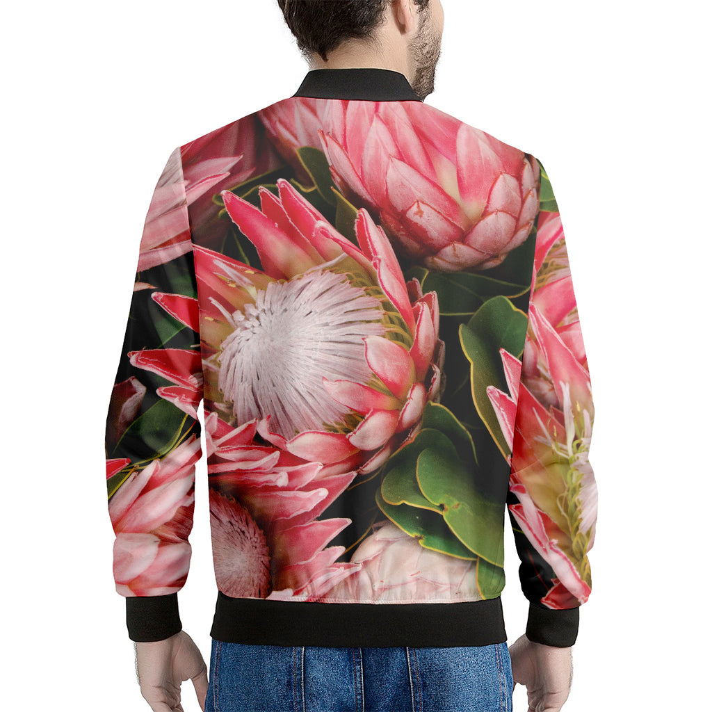 Bunches of Proteas Print Men's Bomber Jacket