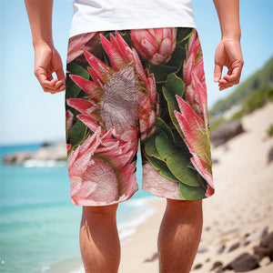 Bunches of Proteas Print Men's Cargo Shorts