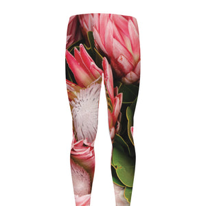 Bunches of Proteas Print Men's leggings