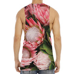 Bunches of Proteas Print Men's Muscle Tank Top