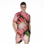 Bunches of Proteas Print Men's Rompers