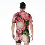 Bunches of Proteas Print Men's Rompers