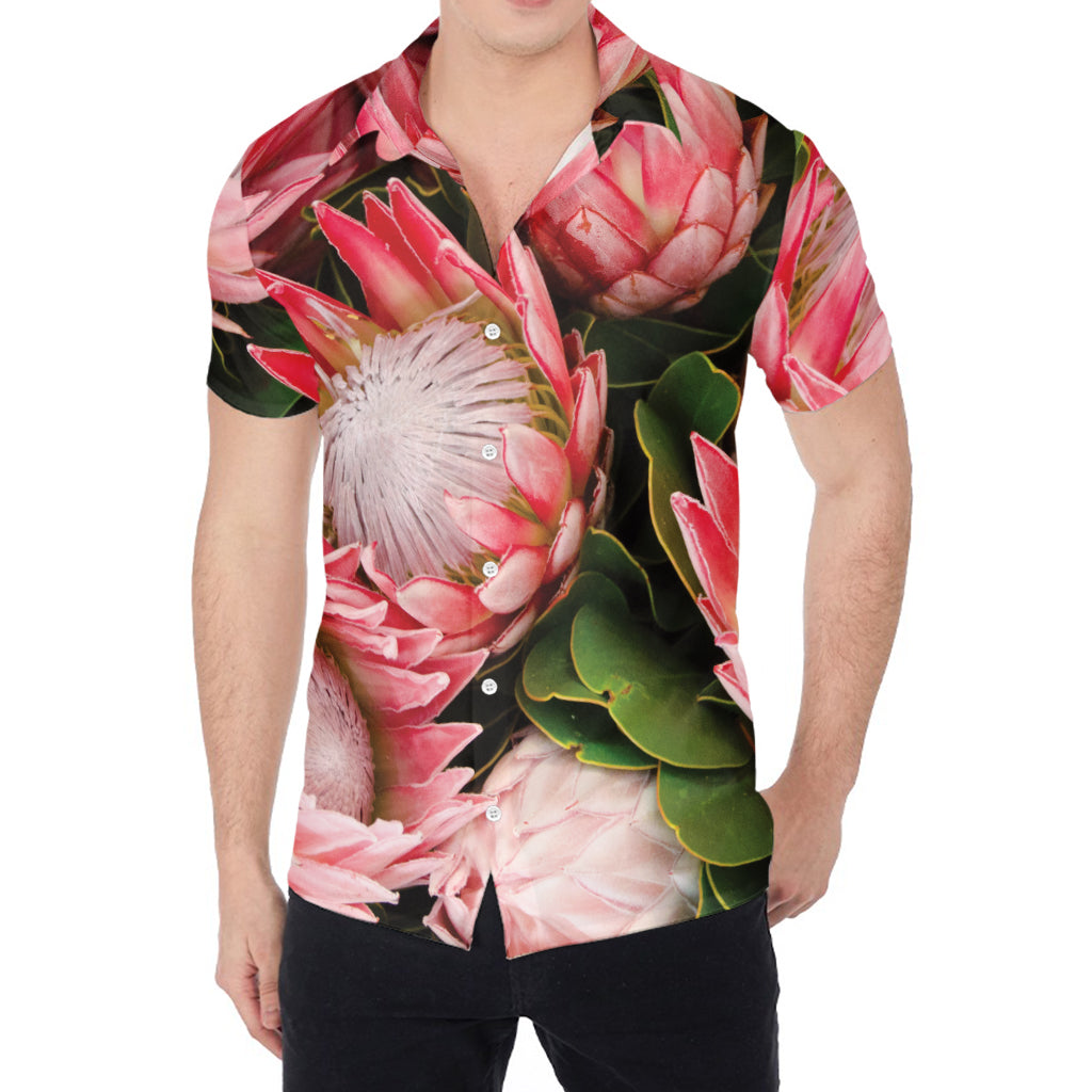 Bunches of Proteas Print Men's Shirt