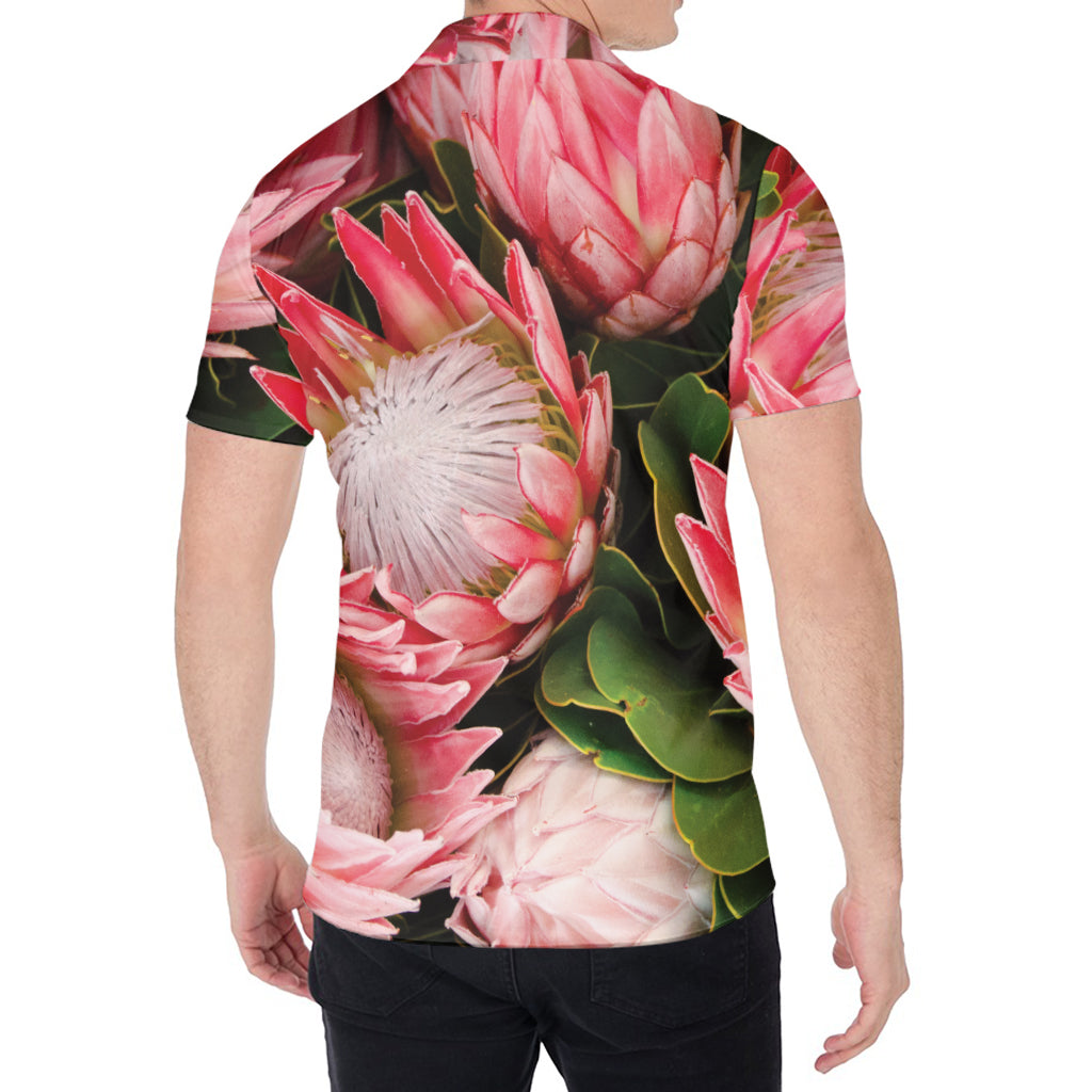 Bunches of Proteas Print Men's Shirt
