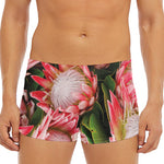 Bunches of Proteas Print Men's Short Boxer Briefs