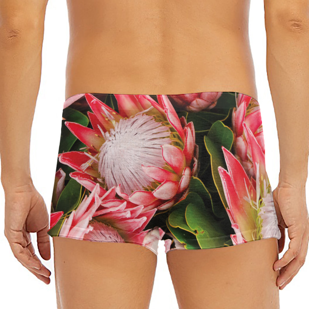 Bunches of Proteas Print Men's Short Boxer Briefs
