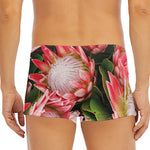 Bunches of Proteas Print Men's Short Boxer Briefs