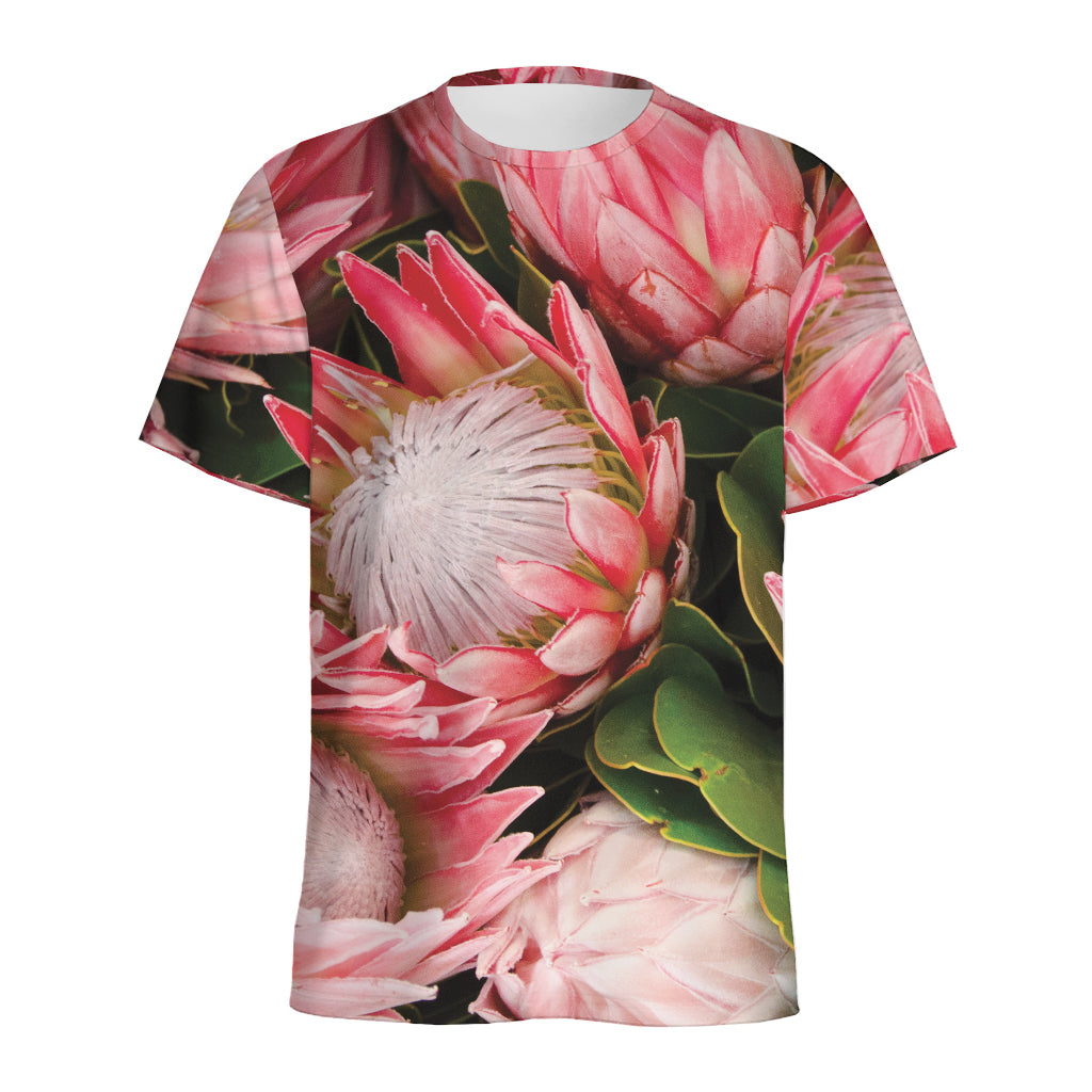 Bunches of Proteas Print Men's Sports T-Shirt