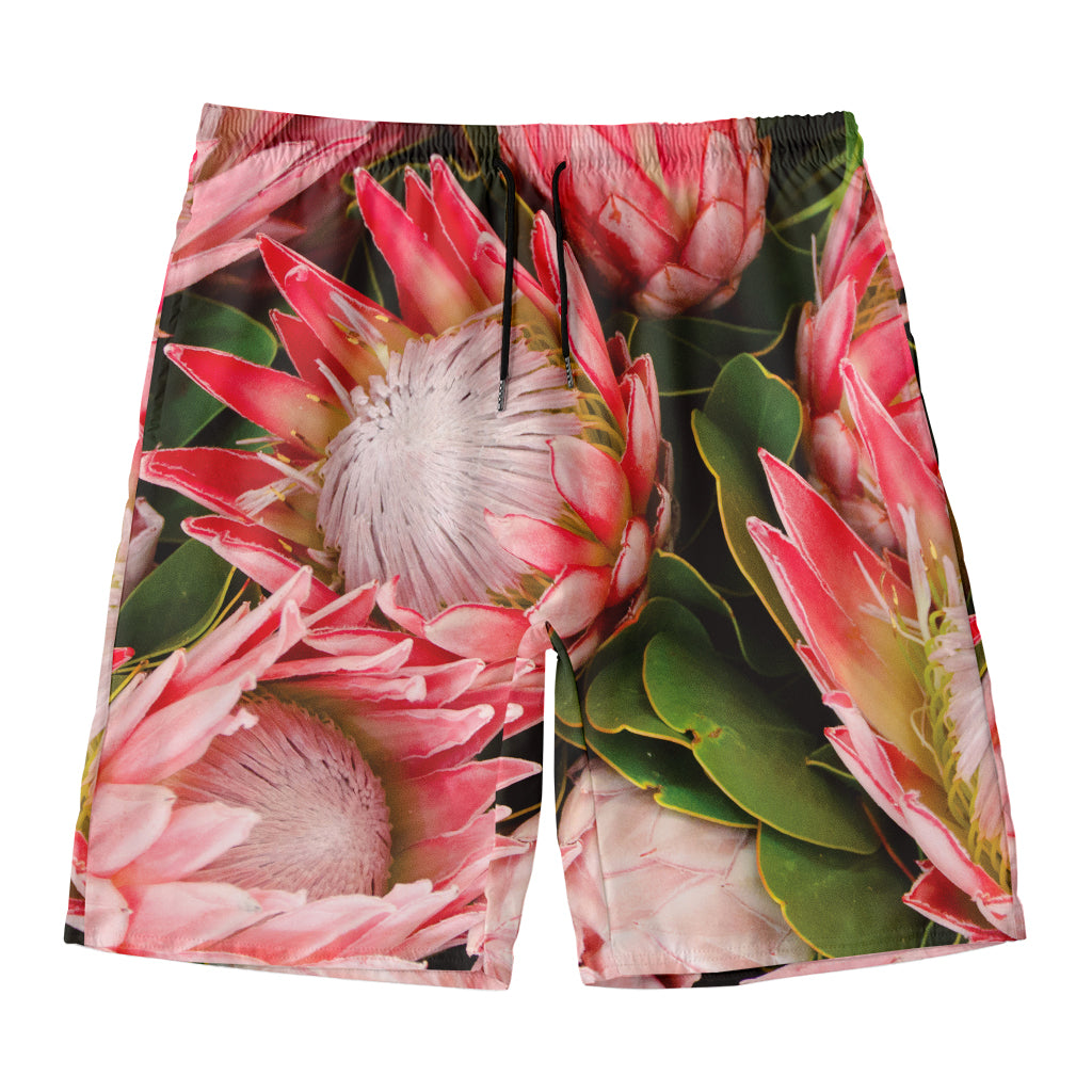 Bunches of Proteas Print Men's Swim Trunks