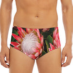 Bunches of Proteas Print Men's Triangle Swim Briefs
