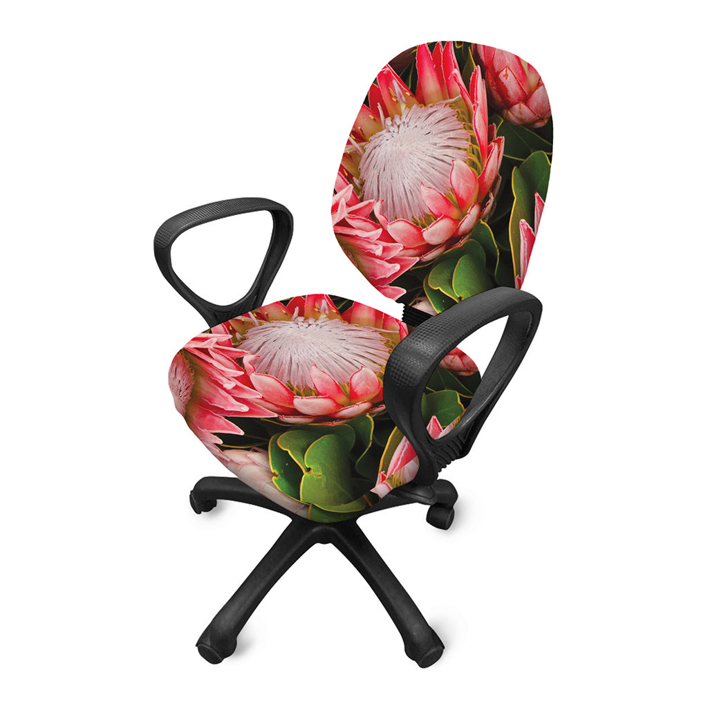 Bunches of Proteas Print Office Chair Cover