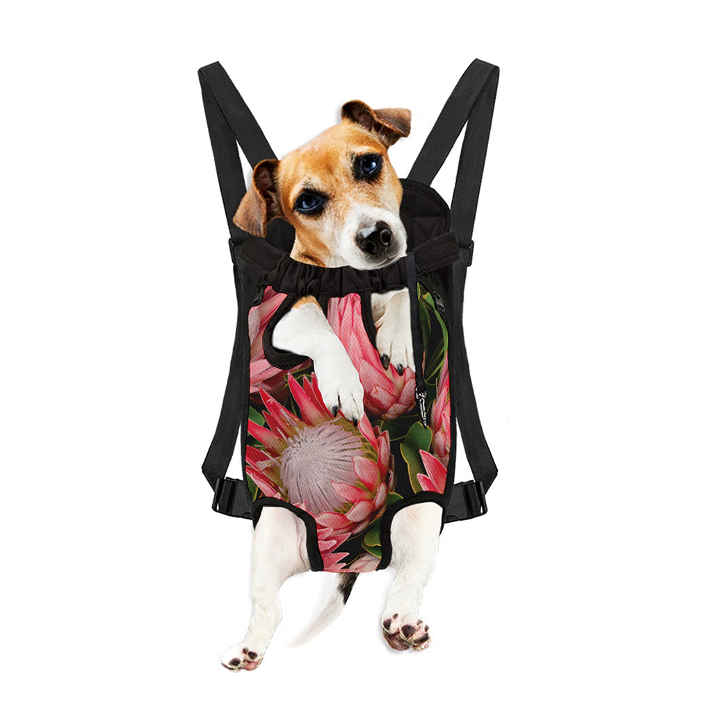 Bunches of Proteas Print Pet Carrier Backpack