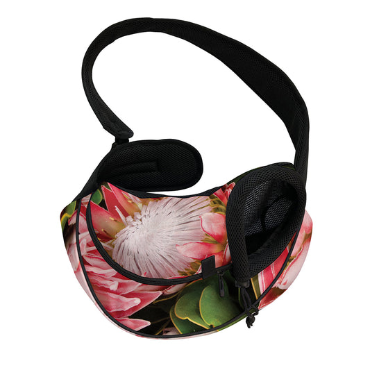 Bunches of Proteas Print Pet Sling Carrier