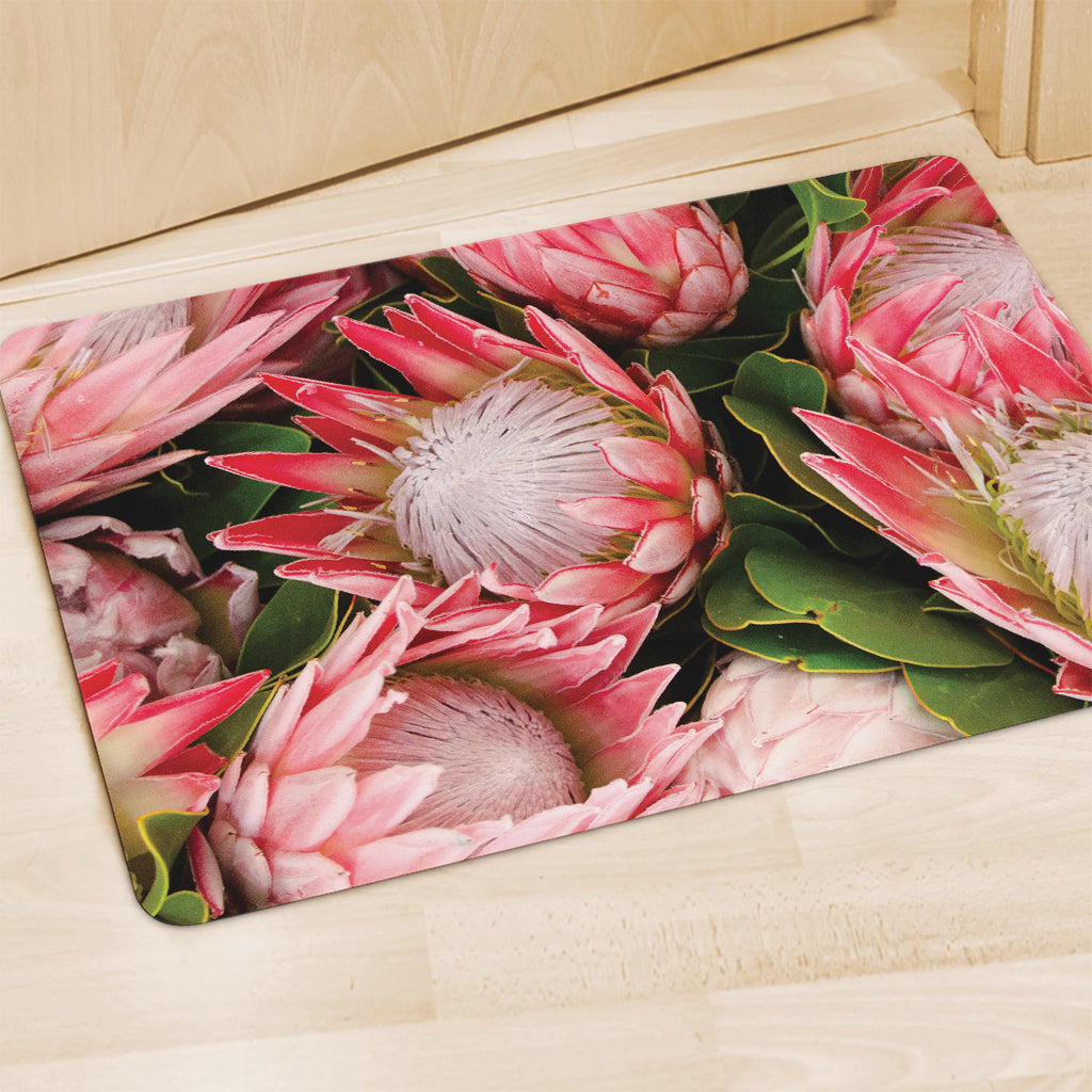Bunches of Proteas Print Polyester Doormat