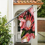 Bunches of Proteas Print Polyester Flag