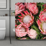 Bunches of Proteas Print Polyester Shower Curtain