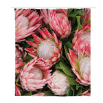 Bunches of Proteas Print Polyester Shower Curtain