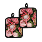 Bunches of Proteas Print Pot Holders