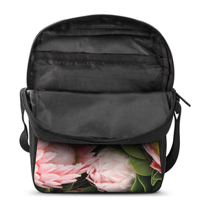 Bunches of Proteas Print Rectangular Crossbody Bag