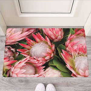 Bunches of Proteas Print Rubber Doormat