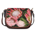 Bunches of Proteas Print Saddle Bag