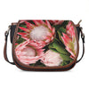 Bunches of Proteas Print Saddle Bag