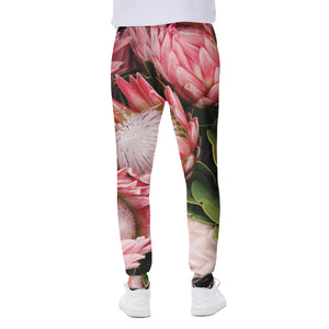 Bunches of Proteas Print Scuba Joggers