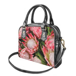 Bunches of Proteas Print Shoulder Handbag