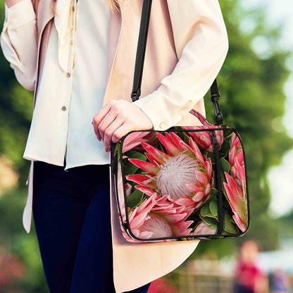 Bunches of Proteas Print Shoulder Strap Bible Bag
