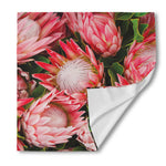 Bunches of Proteas Print Silk Bandana