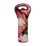 Bunches of Proteas Print Single Neoprene Wine Tote