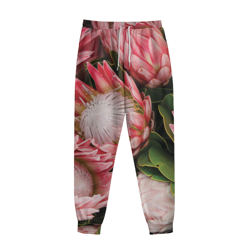 Bunches of Proteas Print Sweatpants