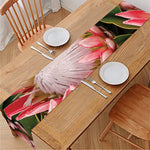 Bunches of Proteas Print Table Runner