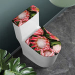 Bunches of Proteas Print Toilet Lid And Tank Cover Set