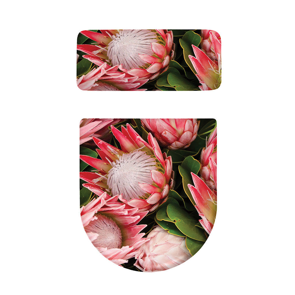 Bunches of Proteas Print Toilet Lid And Tank Cover Set