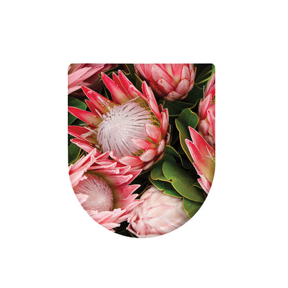 Bunches of Proteas Print Toilet Lid Cover