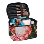 Bunches of Proteas Print Travel Makeup Bag