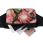 Bunches of Proteas Print Waist Bag