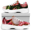Bunches of Proteas Print White Chunky Shoes