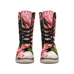 Bunches of Proteas Print Winter Boots