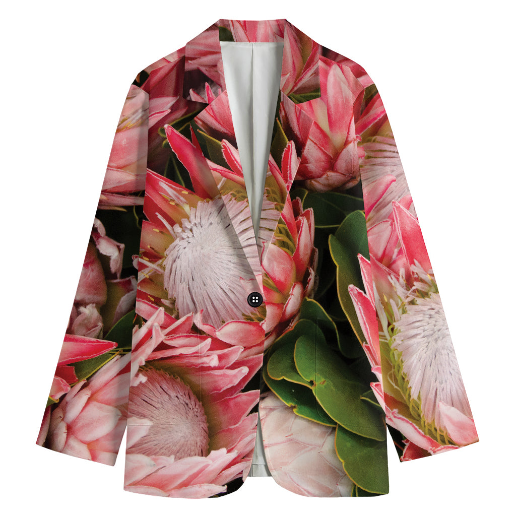 Bunches of Proteas Print Women's Blazer