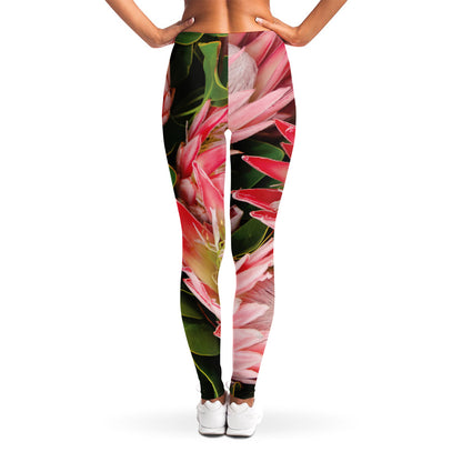 Bunches of Proteas Print Women's Leggings