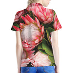 Bunches of Proteas Print Women's Polo Shirt
