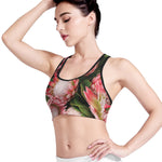 Bunches of Proteas Print Women's Sports Bra